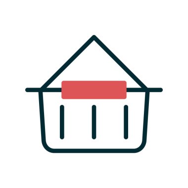 Alışveriş poşeti ikon vektör illüstrasyonu