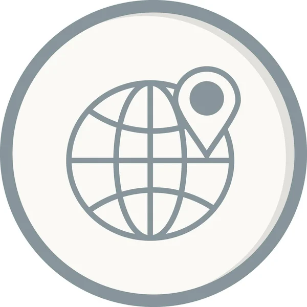 Location Marker Vector Icon — Vettoriale Stock