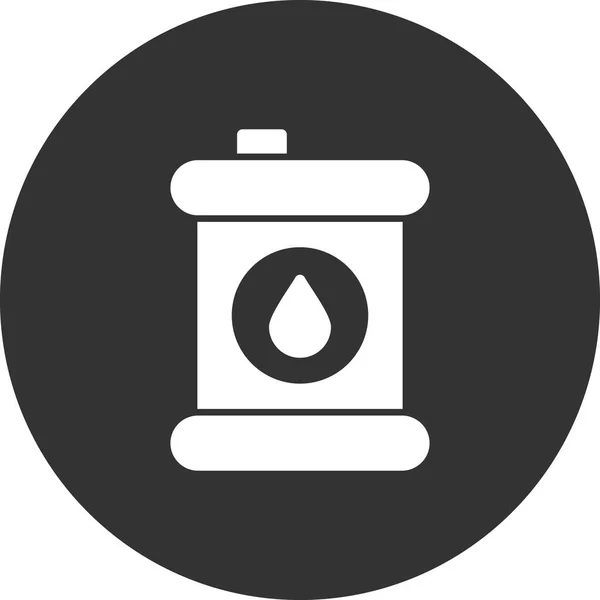 Oil Barrel Fuel Pump Gas Icon —  Vetores de Stock
