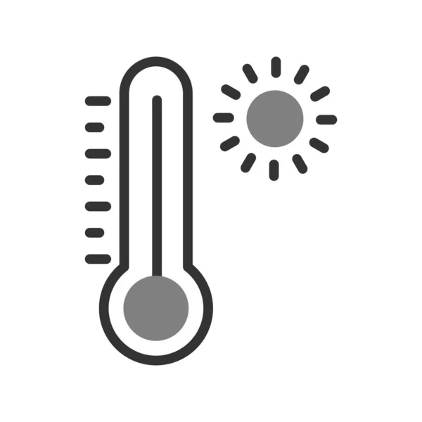 Thermometer Flat Style Icon Vector — ストックベクタ