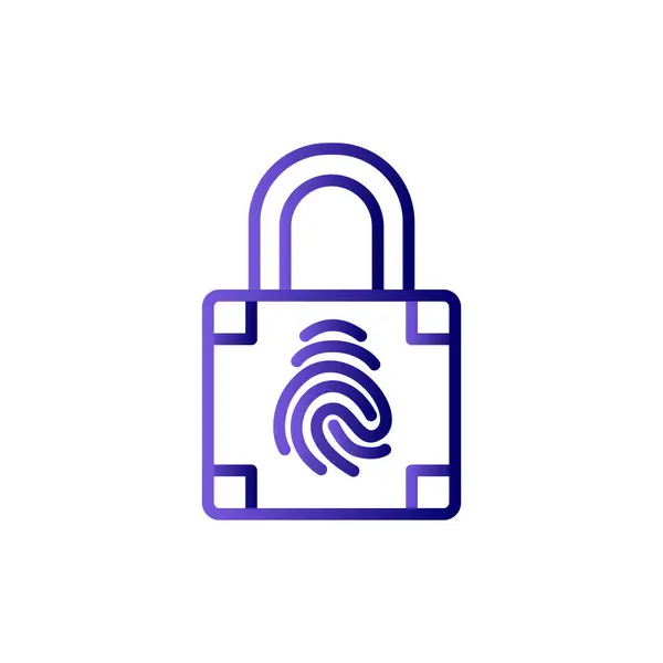 Padlock Icon Vector Illustration — Stock Vector