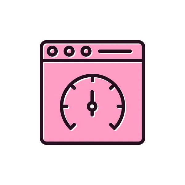 Page Speed Vector Icon — Stock Vector
