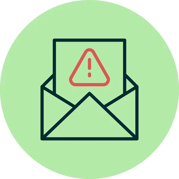 Spam Warning Vector Icon — Vector de stock