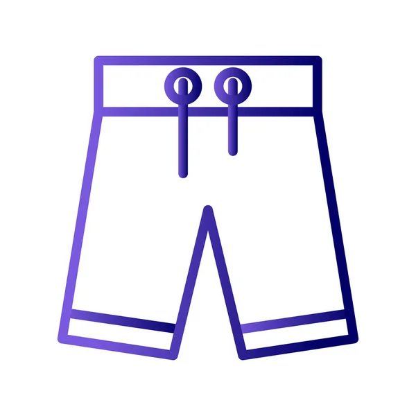 Swimming Trunks Vector Icon Modern Illustration — Stock Vector