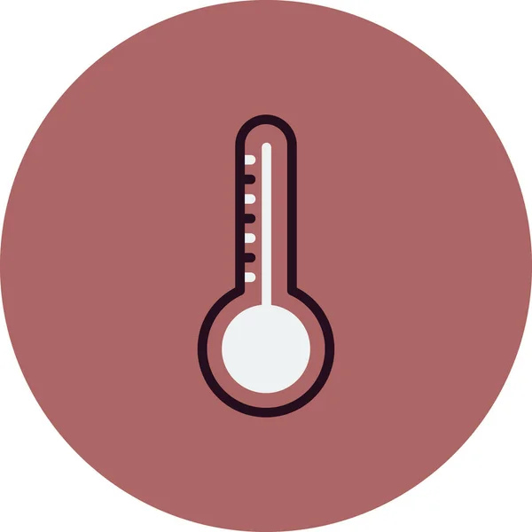 Vector Icon Illustration Thermometer Icon — Stock Vector