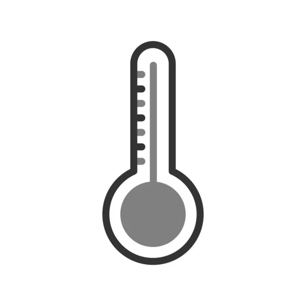 Vector Icon Illustration Thermometer Icon — стоковый вектор