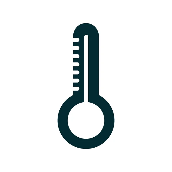 Vector Icon Illustration Thermometer Icon — стоковый вектор