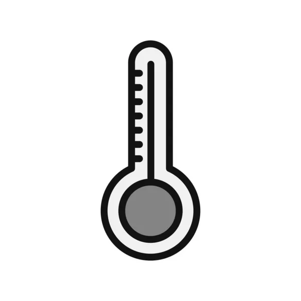 Vector Icon Illustration Thermometer Icon — Stock Vector