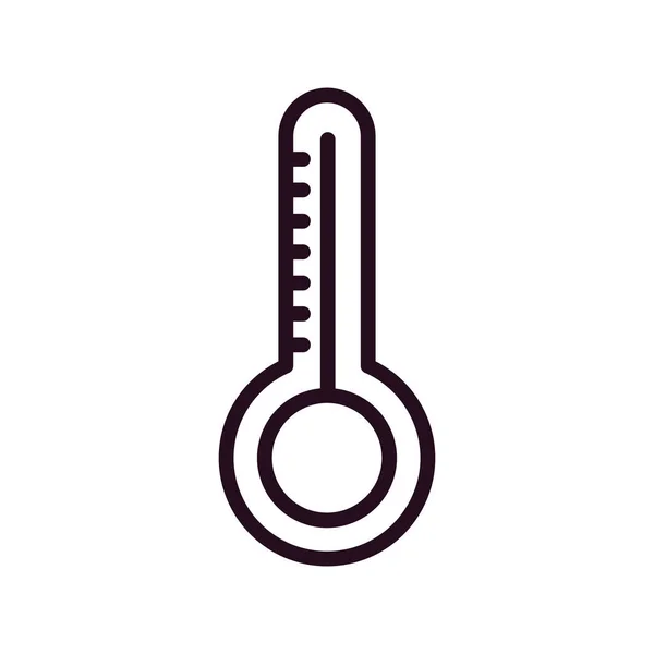 Vector Icon Illustration Thermometer Icon — Stockový vektor