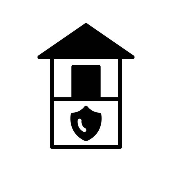 Haus Sicherheit Symbol Vektor Illustration — Stockvektor