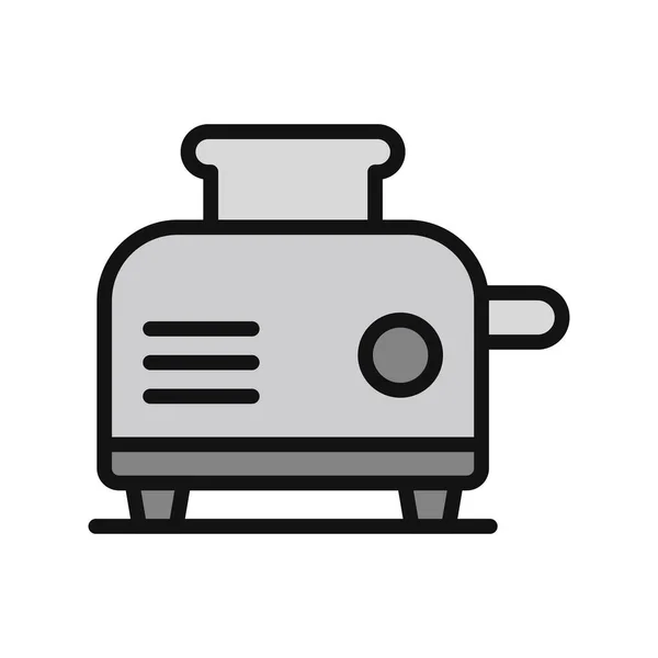 Toaster Einfaches Symbol Vektorabbildung — Stockvektor