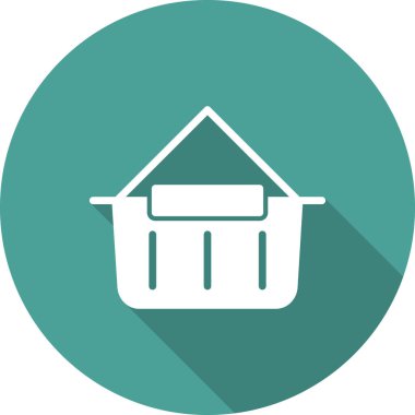 Alışveriş poşeti ikon vektör illüstrasyonu