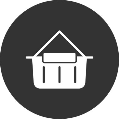 Alışveriş poşeti ikon vektör illüstrasyonu