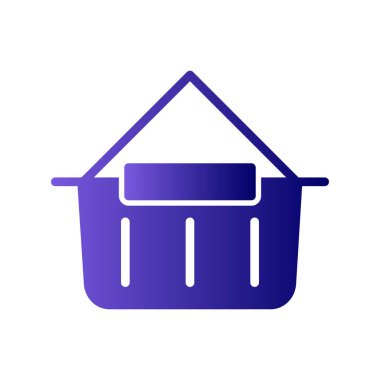 Alışveriş poşeti ikon vektör illüstrasyonu