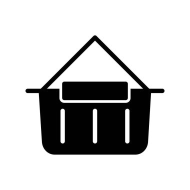 Alışveriş poşeti ikon vektör illüstrasyonu