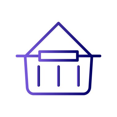 Alışveriş poşeti ikon vektör illüstrasyonu