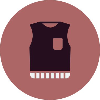 Kolsuz Jumper düz vektör simgesi