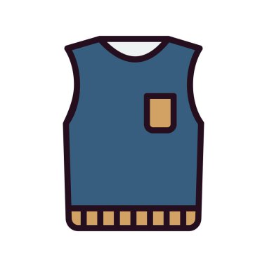 Kolsuz Jumper düz vektör simgesi