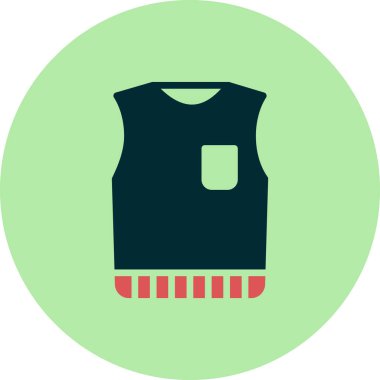 Kolsuz Jumper düz vektör simgesi