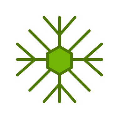 Kar Tanesi simgesinin vektör çizimi