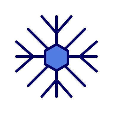 Kar Tanesi simgesinin vektör çizimi