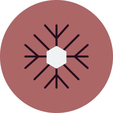 Kar Tanesi simgesinin vektör çizimi