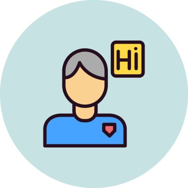 Çevirmen basit simge, vektör illüstrasyonu