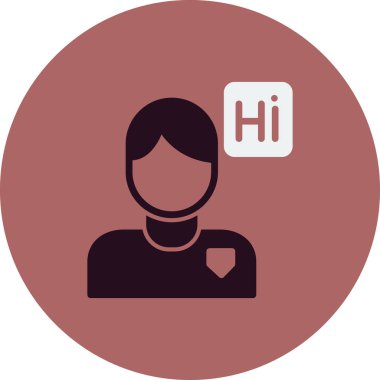 Çevirmen basit simge, vektör illüstrasyonu