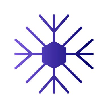 Kar Tanesi simgesinin vektör çizimi