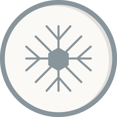 Kar Tanesi simgesinin vektör çizimi