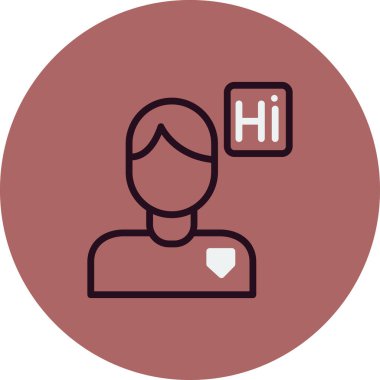 Çevirmen basit simge, vektör illüstrasyonu