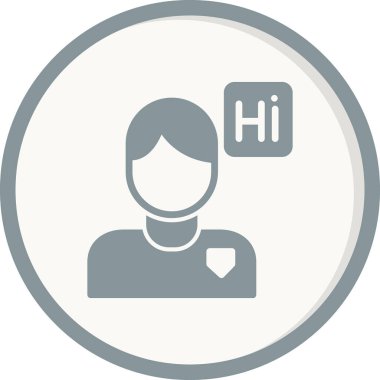 Çevirmen basit simge, vektör illüstrasyonu