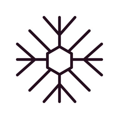 Kar Tanesi simgesinin vektör çizimi