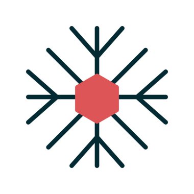 Kar Tanesi simgesinin vektör çizimi