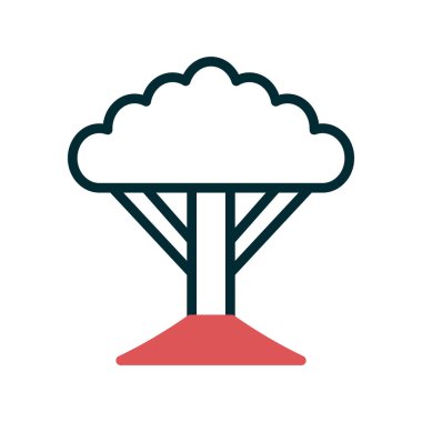 ağaç ağ simgesi, vektör illüstrasyonu