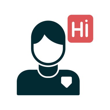 Çevirmen basit simge, vektör illüstrasyonu