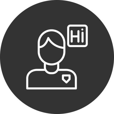 Çevirmen basit simge, vektör illüstrasyonu