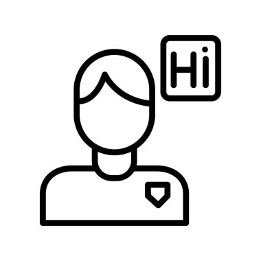 Çevirmen basit simge, vektör illüstrasyonu