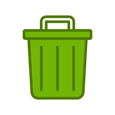 vektör çizim çöp tenekesi