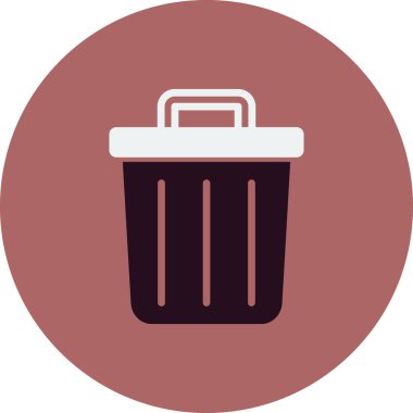 vektör çizim çöp tenekesi