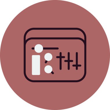 Ses Karıştırıcı basit simgesi, vektör illüstrasyonu