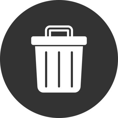 vektör çizim çöp tenekesi