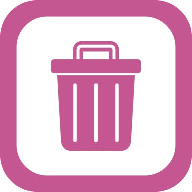 vektör çizim çöp tenekesi