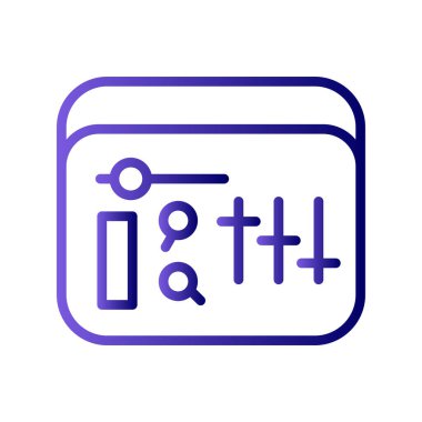 Ses Karıştırıcı basit simgesi, vektör illüstrasyonu