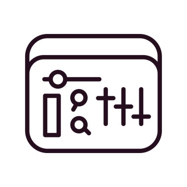 Ses Karıştırıcı basit simgesi, vektör illüstrasyonu