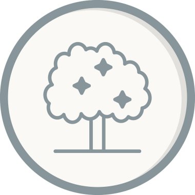 ağaç ağ simgesi, vektör illüstrasyonu