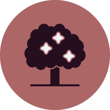 ağaç ağ simgesi, vektör illüstrasyonu