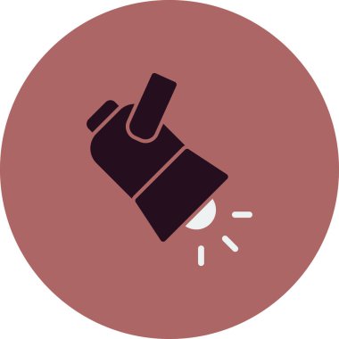 Spotlight modern simgesinin vektör illüstrasyonu