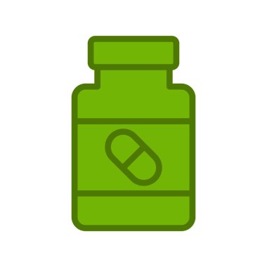 İlaç şişesi simgesinin gösterimi 