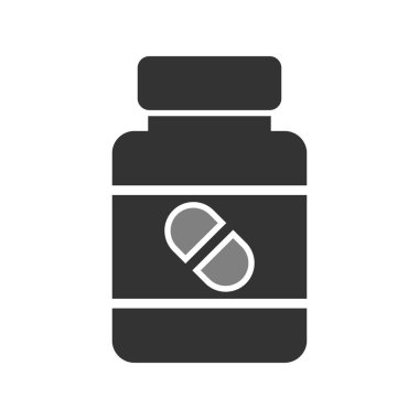 İlaç şişesi simgesinin gösterimi 